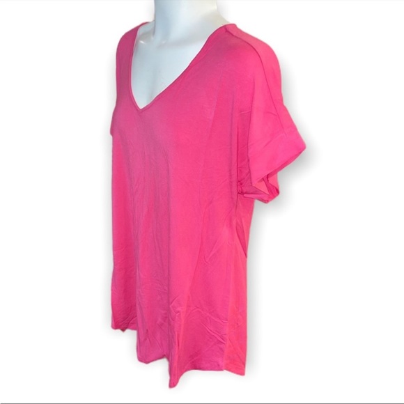 Stretchy Rayon tee - pink - Picture 6 of 7